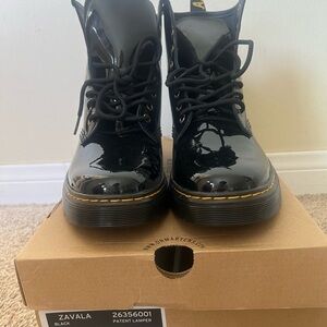 Dr. Martens Black Patent Leather Men's Boots